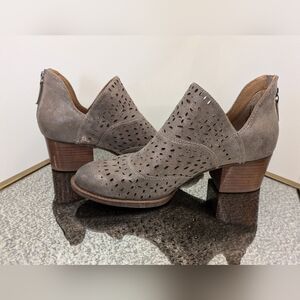 Sofft metallic laser cut heel booties